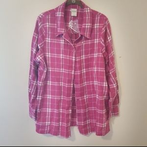 5/$25 Blair pink and white flannel